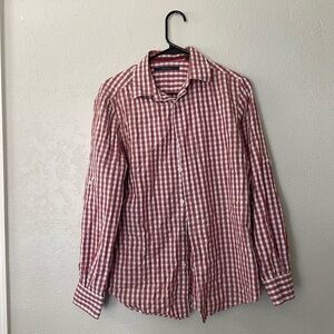 Perry Ellis red checkered shirt